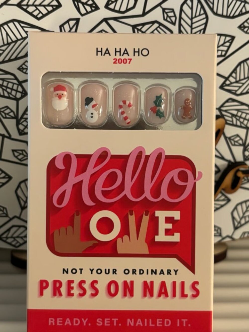 Hello Love Ha Ha Ho Press On Nails